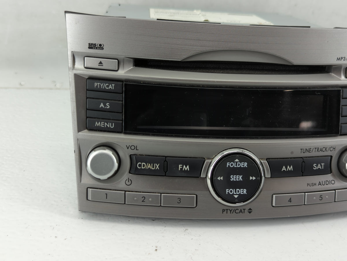 2010-2012 Subaru Legacy Am Fm Cd Player Radio Receiver 572732 - Oemusedautoparts1.com