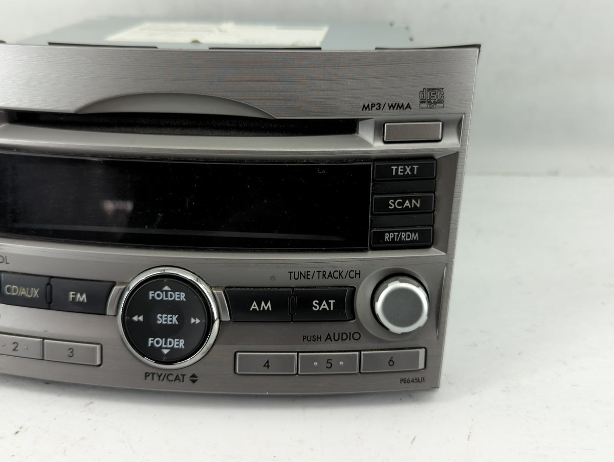 2010-2012 Subaru Legacy Am Fm Cd Player Radio Receiver 572732 - Oemusedautoparts1.com