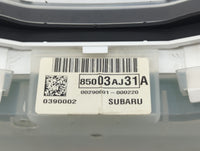 2011 Subaru Legacy Instrument Cluster Speedometer Gauges P/N:85003AJ31A Fits OEM Used Auto Parts - Oemusedautoparts1.com