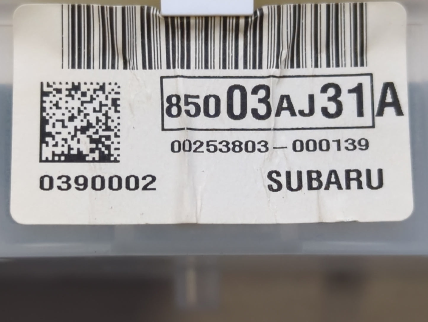 2011 Subaru Legacy Instrument Cluster Speedometer Gauges P/N:85003AJ31A Fits OEM Used Auto Parts - Oemusedautoparts1.com
