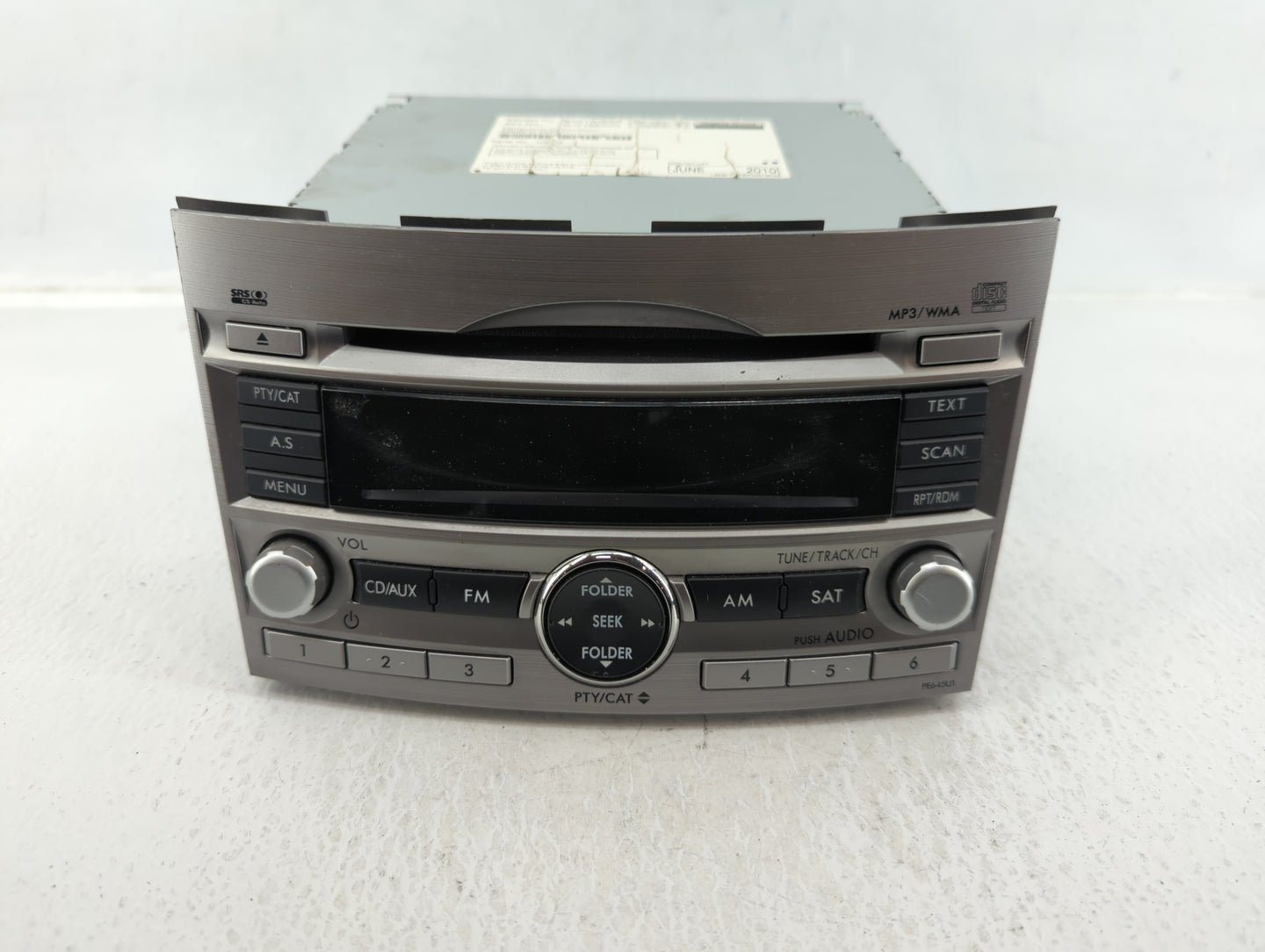 2010-2012 Subaru Legacy Am Fm Cd Player Radio Receiver - Oemusedautoparts1.com