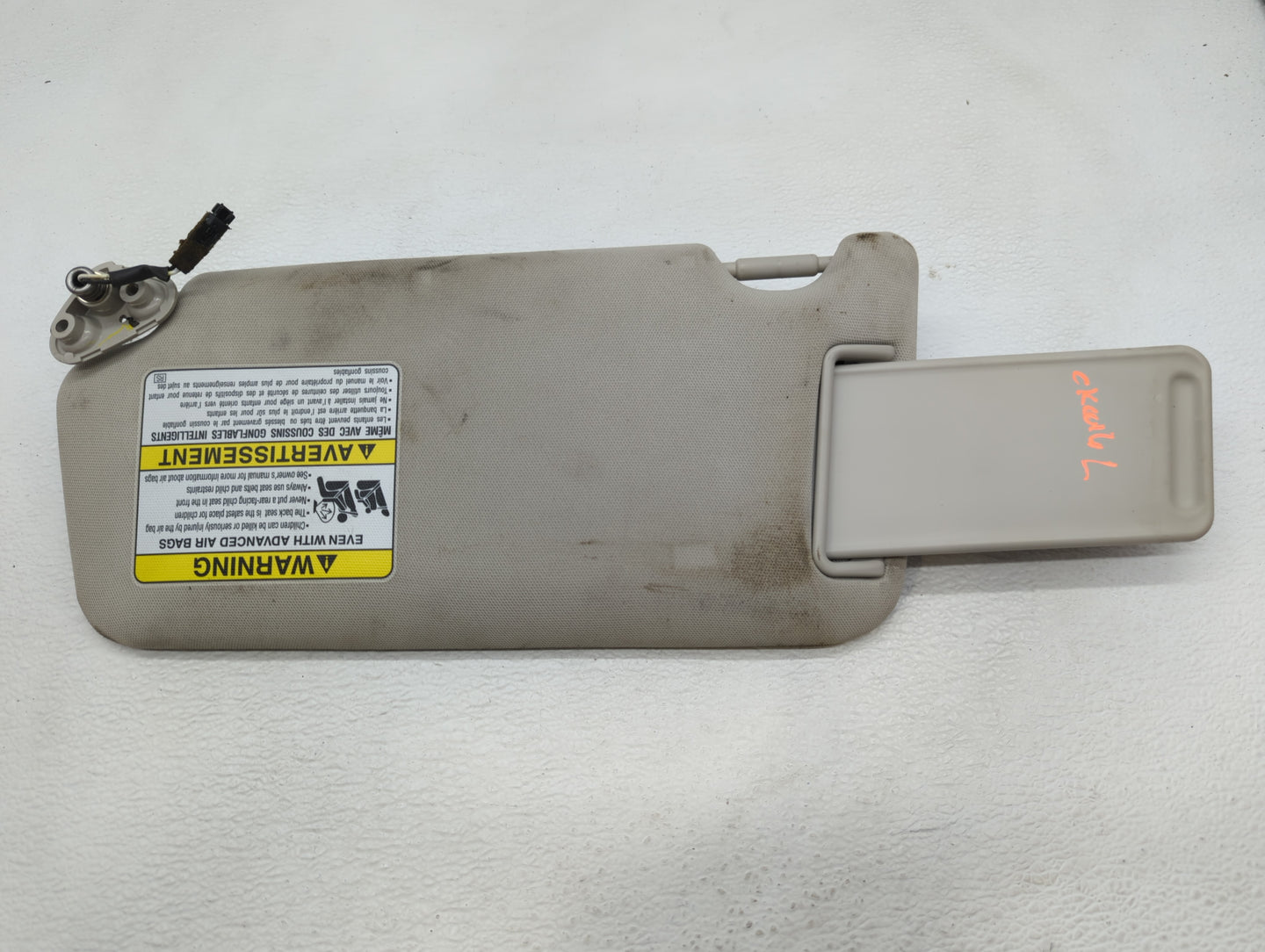2010-2014 Subaru Legacy Sun Visor Shade Replacement Passenger Right Mirror Fits Fits 2010 2011 2012 2013 2014 OEM Used Auto 