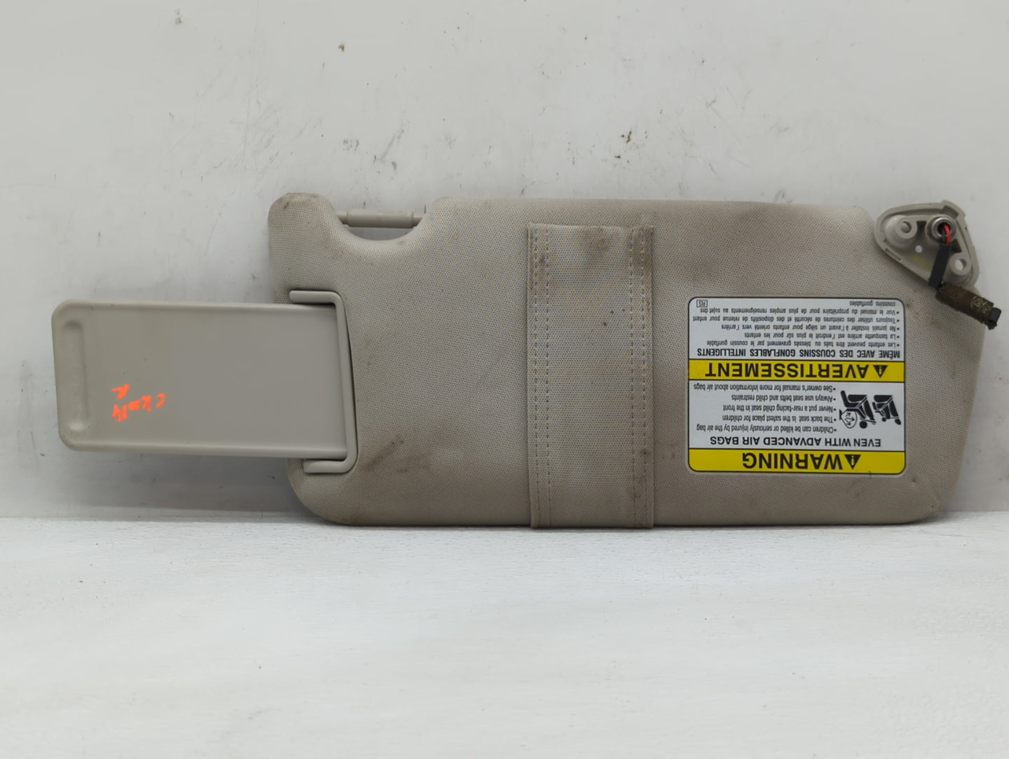 2010-2014 Subaru Legacy Sun Visor Shade Replacement Driver Left Mirror Fits Fits 2010 2011 2012 2013 2014 OEM Used Auto Part