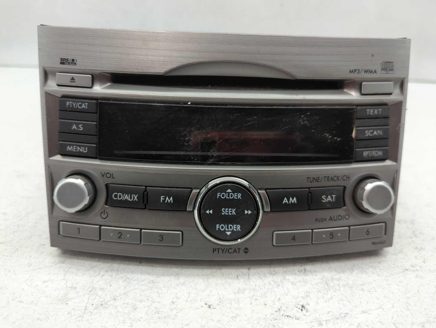 2010-2012 Subaru Legacy Radio AM FM Cd Player Receiver Replacement P/N:86201AJ64A Fits Fits 2010 2011 2012 OEM Used Auto Par