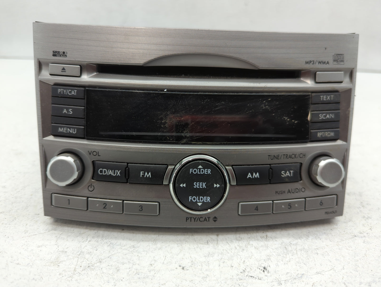 2010-2012 Subaru Legacy Radio AM FM Cd Player Receiver Replacement P/N:86201AJ64A Fits Fits 2010 2011 2012 OEM Used Auto Par
