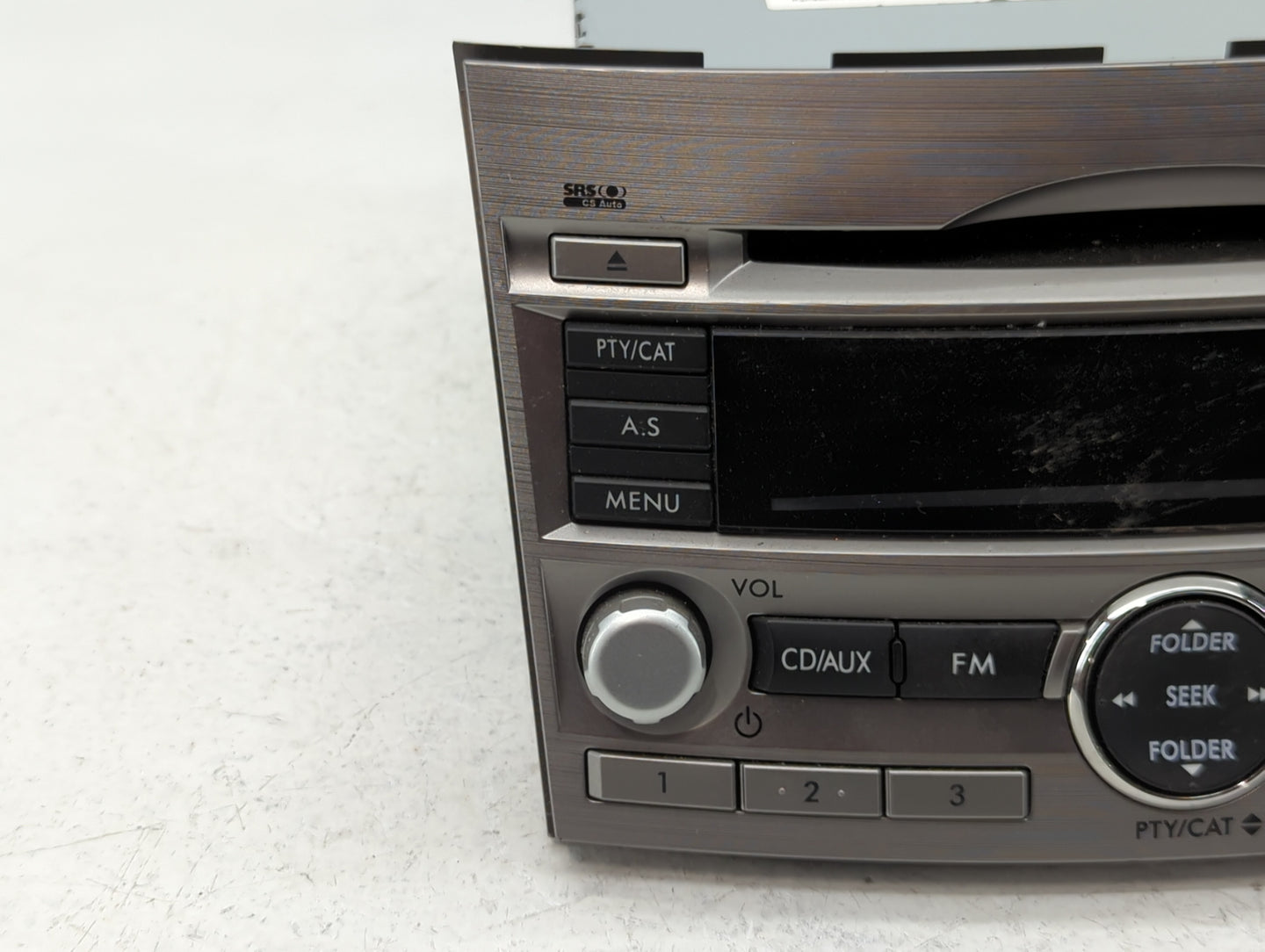 2010-2012 Subaru Legacy Radio AM FM Cd Player Receiver Replacement P/N:86201AJ64A Fits Fits 2010 2011 2012 OEM Used Auto Par