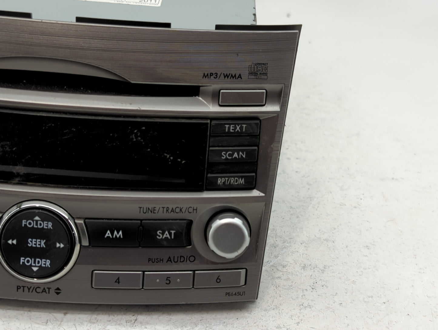 2010-2012 Subaru Legacy Radio AM FM Cd Player Receiver Replacement P/N:86201AJ64A Fits Fits 2010 2011 2012 OEM Used Auto Par