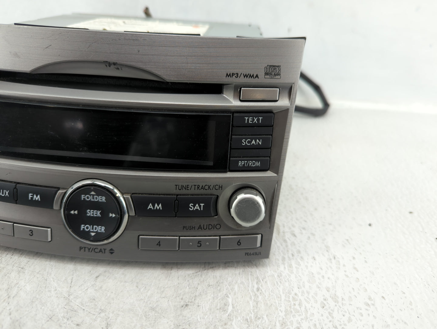 2010-2012 Subaru Legacy Radio AM FM Cd Player Receiver Replacement P/N:86201AJ64A Fits Fits 2010 2011 2012 OEM Used Auto Par