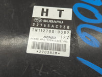2011 Subaru Legacy PCM Engine Control Computer ECU ECM PCU OEM P/N:22765AC93B 22765AC93A Fits OEM Used Auto Parts - Oemuseda