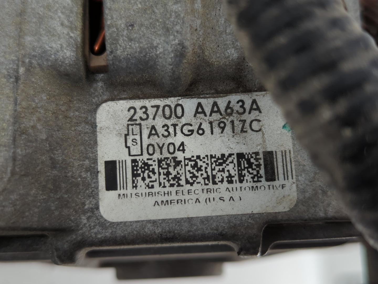 2010-2012 Subaru Legacy Alternator Replacement Generator Charging Assembly Engine OEM P/N:23700 AA63A Fits Fits 2010 2011 20
