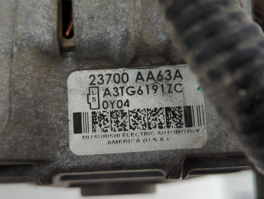 2010-2012 Subaru Legacy Alternator Replacement Generator Charging Assembly Engine OEM P/N:23700 AA63A Fits Fits 2010 2011 2012 OEM Used Auto Parts