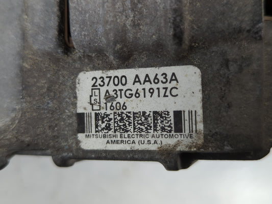 2010-2012 Subaru Legacy Alternator Replacement Generator Charging Assembly Engine OEM P/N:23700 AA63A Fits Fits 2010 2011 2012 OEM Used Auto Parts