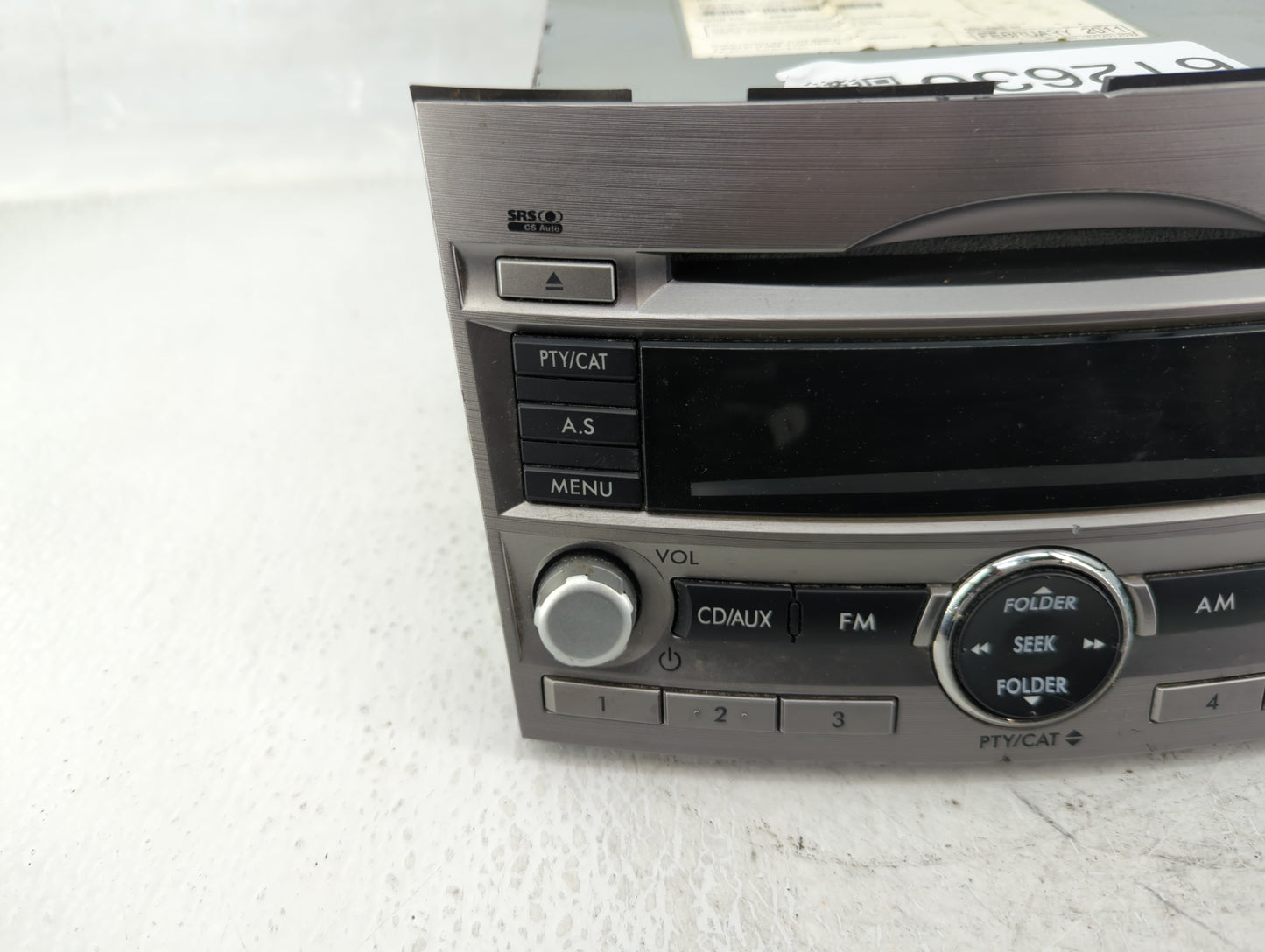 2010-2012 Subaru Legacy Radio AM FM Cd Player Receiver Replacement P/N:86201AJ64A Fits Fits 2010 2011 2012 OEM Used Auto Par