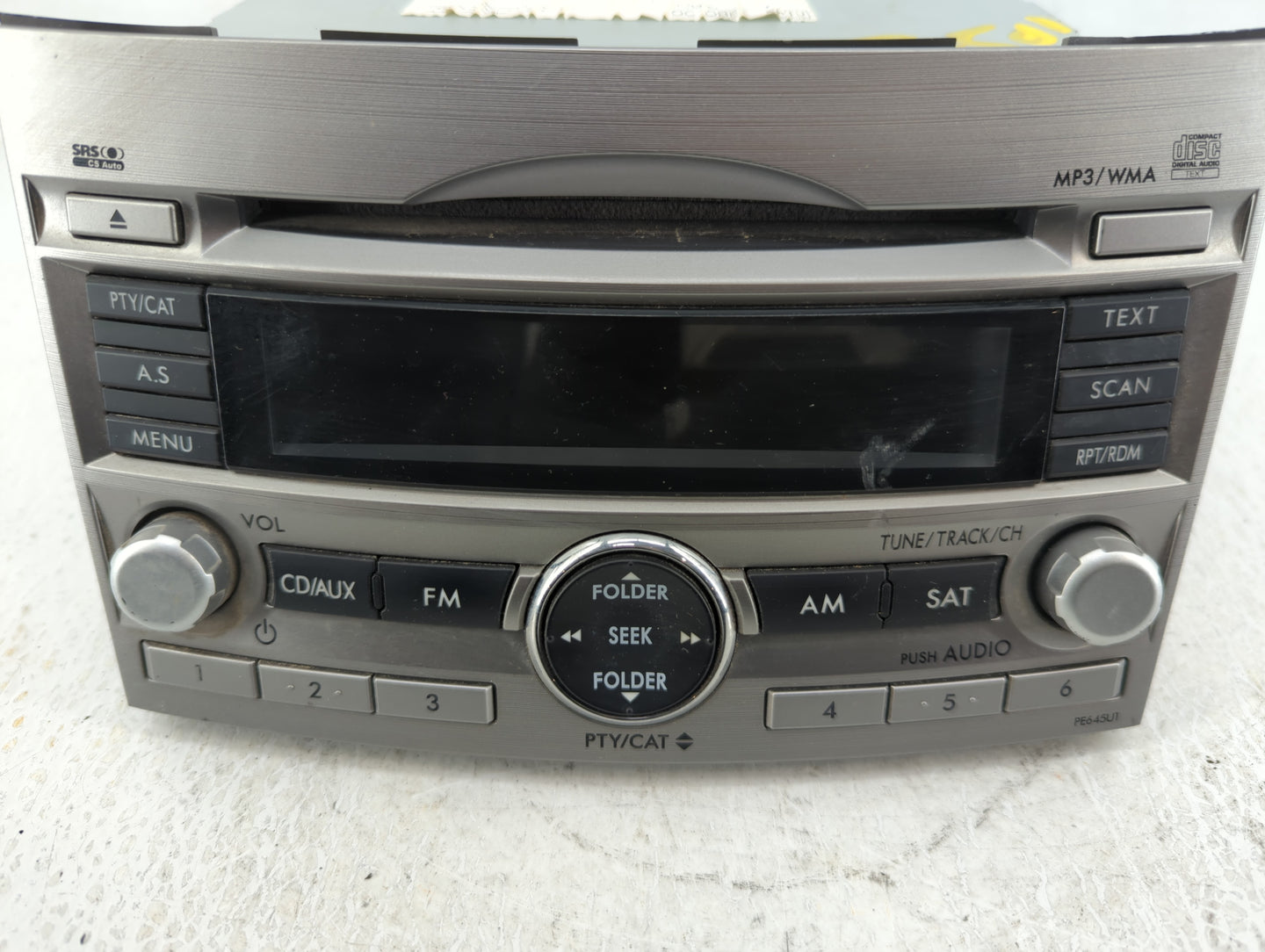 2010-2012 Subaru Legacy Am Fm Cd Player Radio Receiver - Oemusedautoparts1.com