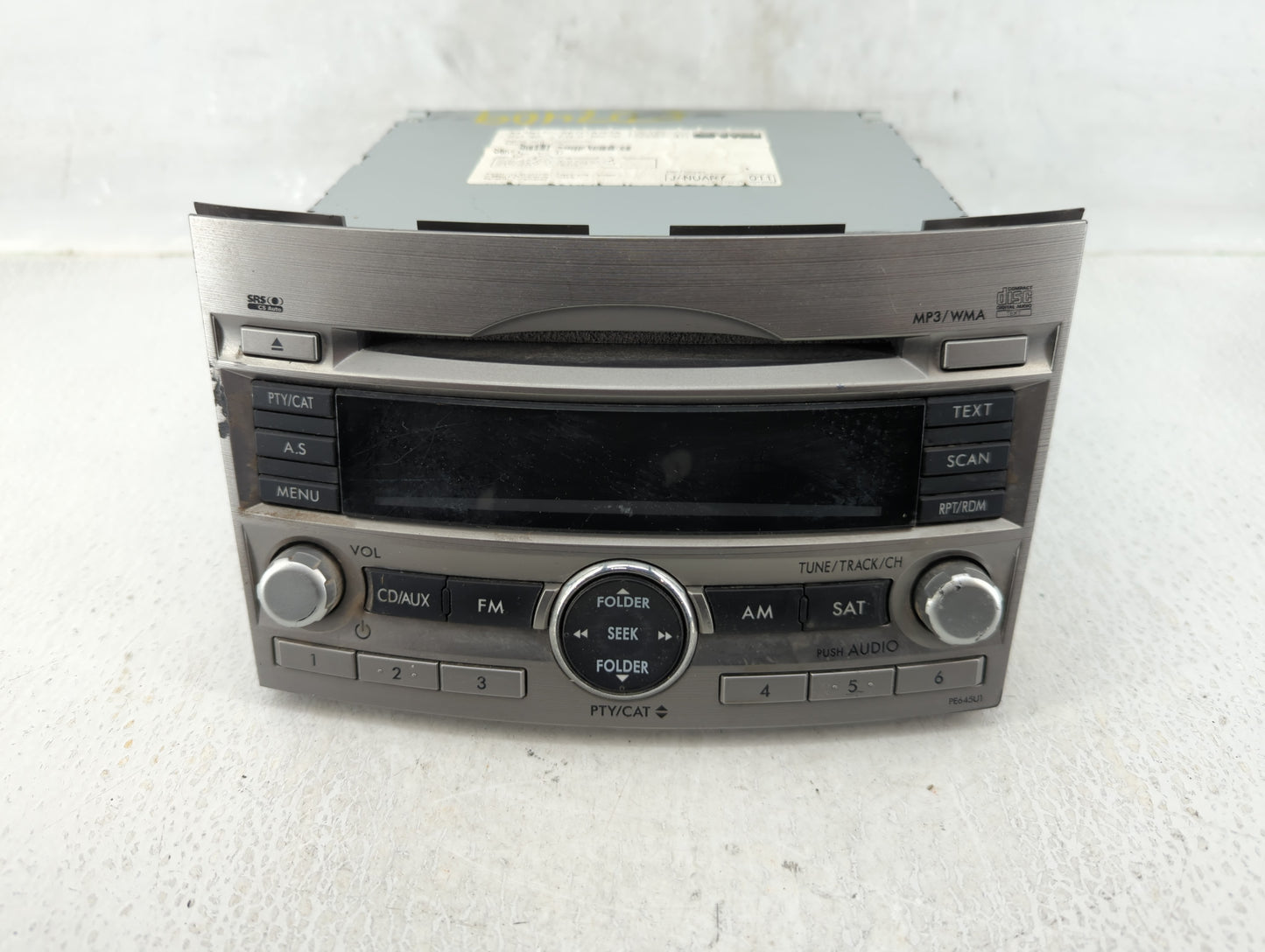 2010-2012 Subaru Legacy Am Fm Cd Player Radio Receiver - Oemusedautoparts1.com