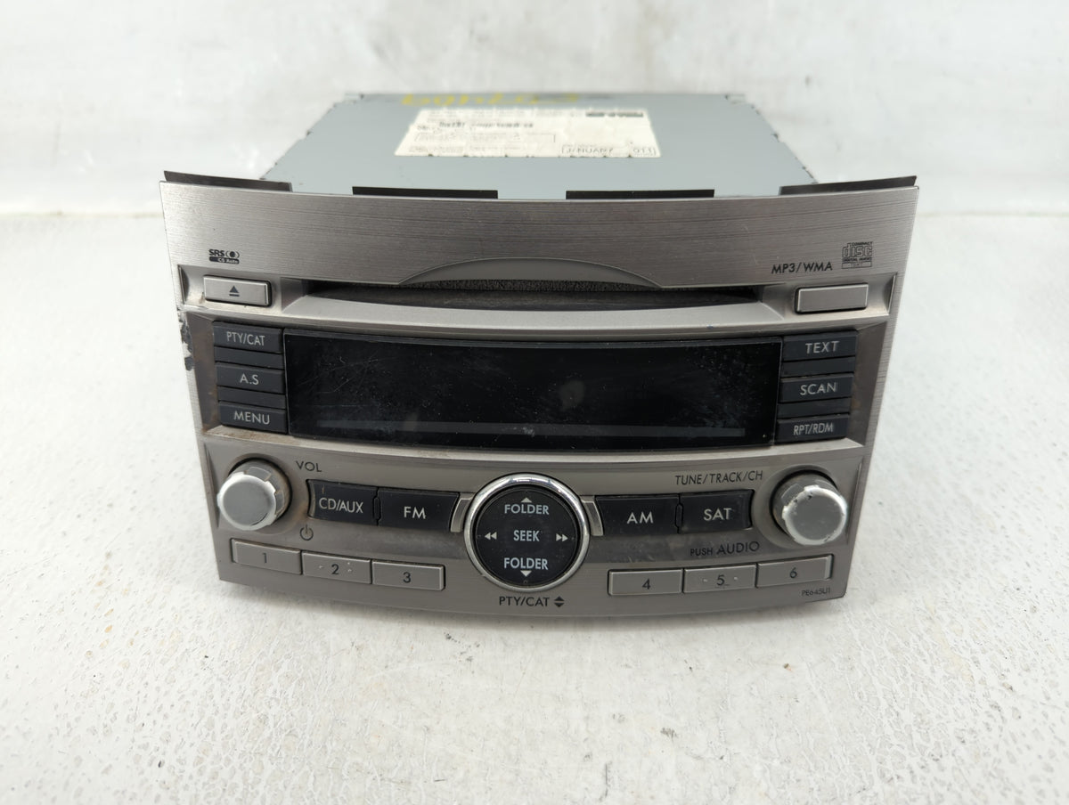 2010-2012 Subaru Legacy Am Fm Cd Player Radio Receiver 614703 - Oemusedautoparts1.com