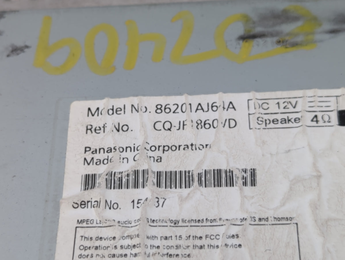 2010-2012 Subaru Legacy Am Fm Cd Player Radio Receiver 614703 - Oemusedautoparts1.com