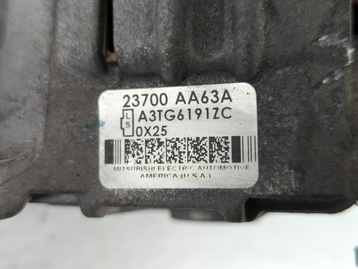 2010-2012 Subaru Legacy Alternator Replacement Generator Charging Assembly Engine OEM P/N:A3TG6191ZC 23700 AA63A Fits OEM Us
