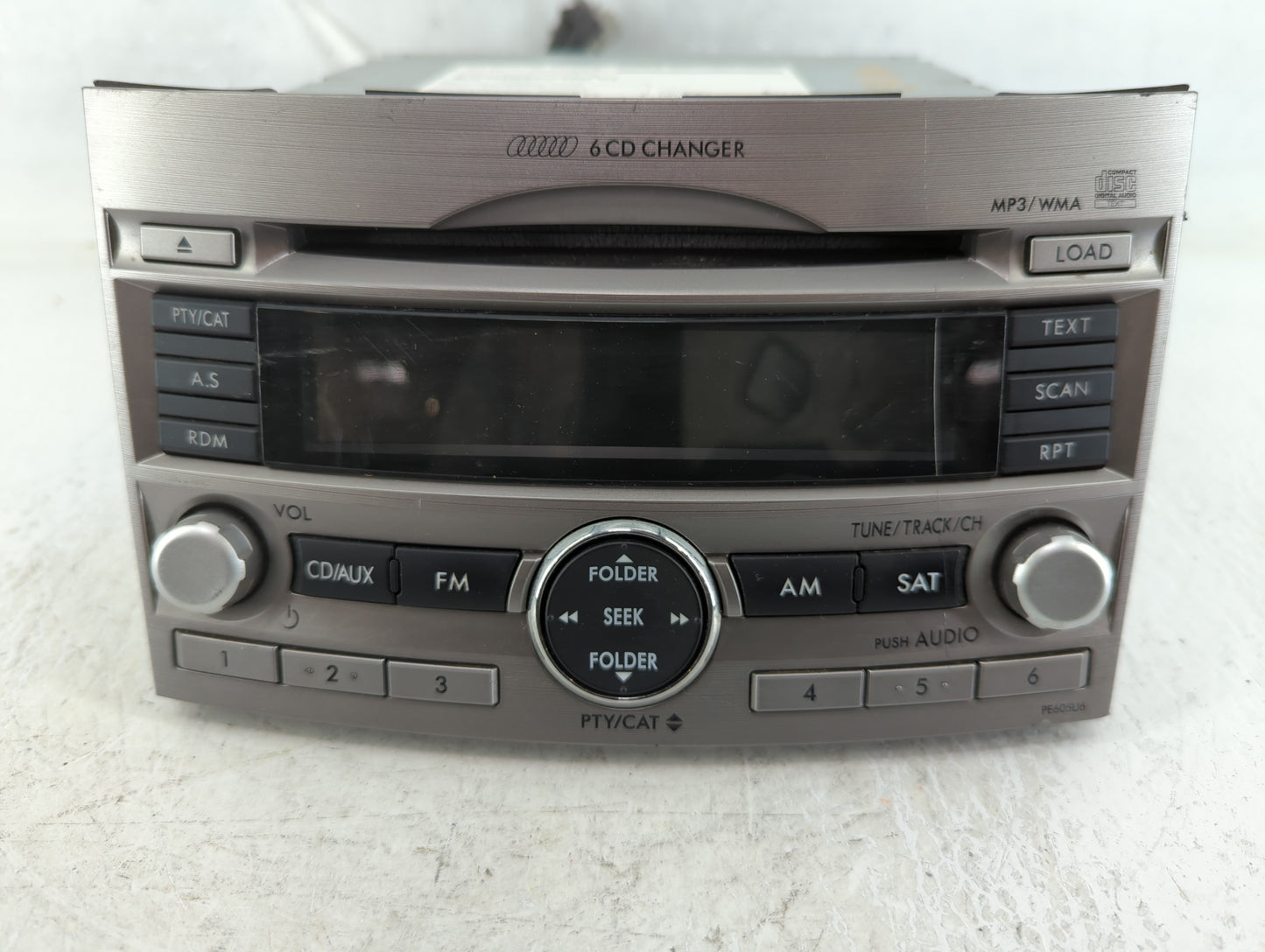 2010-2012 Subaru Legacy Radio AM FM Cd Player Receiver Replacement P/N:86201AJ60A Fits Fits 2010 2011 2012 OEM Used Auto Par
