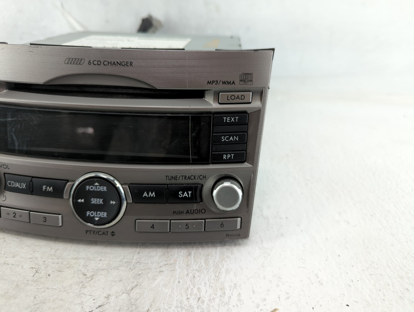 2010-2012 Subaru Legacy Radio AM FM Cd Player Receiver Replacement P/N:86201AJ60A Fits Fits 2010 2011 2012 OEM Used Auto Par