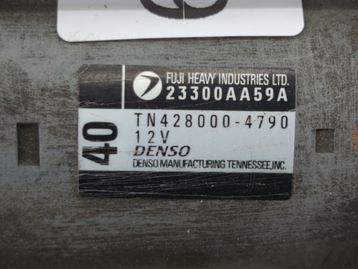 2008-2015 Subaru Legacy Car Starter Motor Solenoid OEM P/N:TN428000-4790 23300AA59A Fits OEM Used Auto Parts - Oemusedautopa