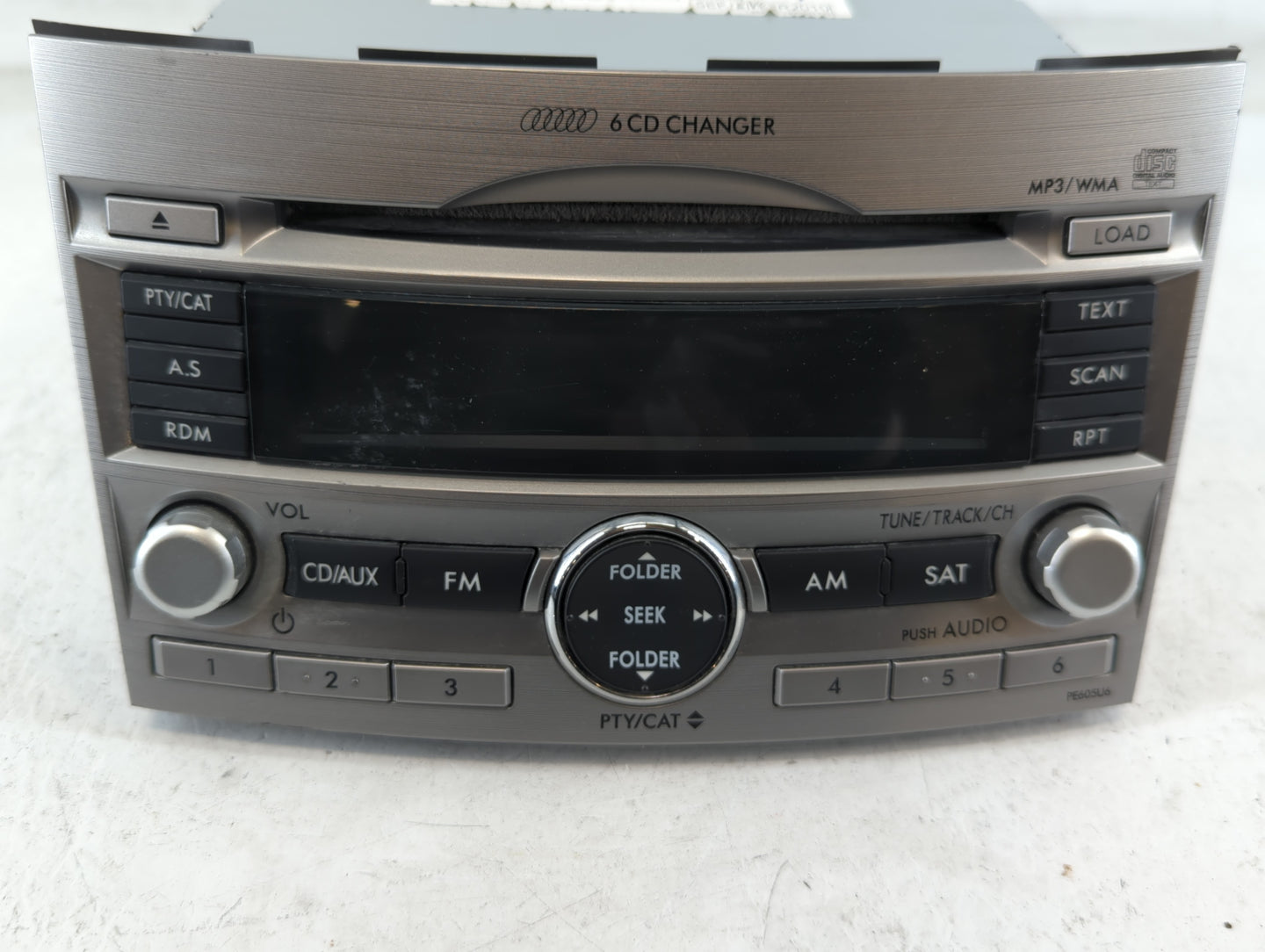 2010-2012 Subaru Legacy Radio AM FM Cd Player Receiver Replacement P/N:86201AJ60A Fits Fits 2010 2011 2012 OEM Used Auto Par