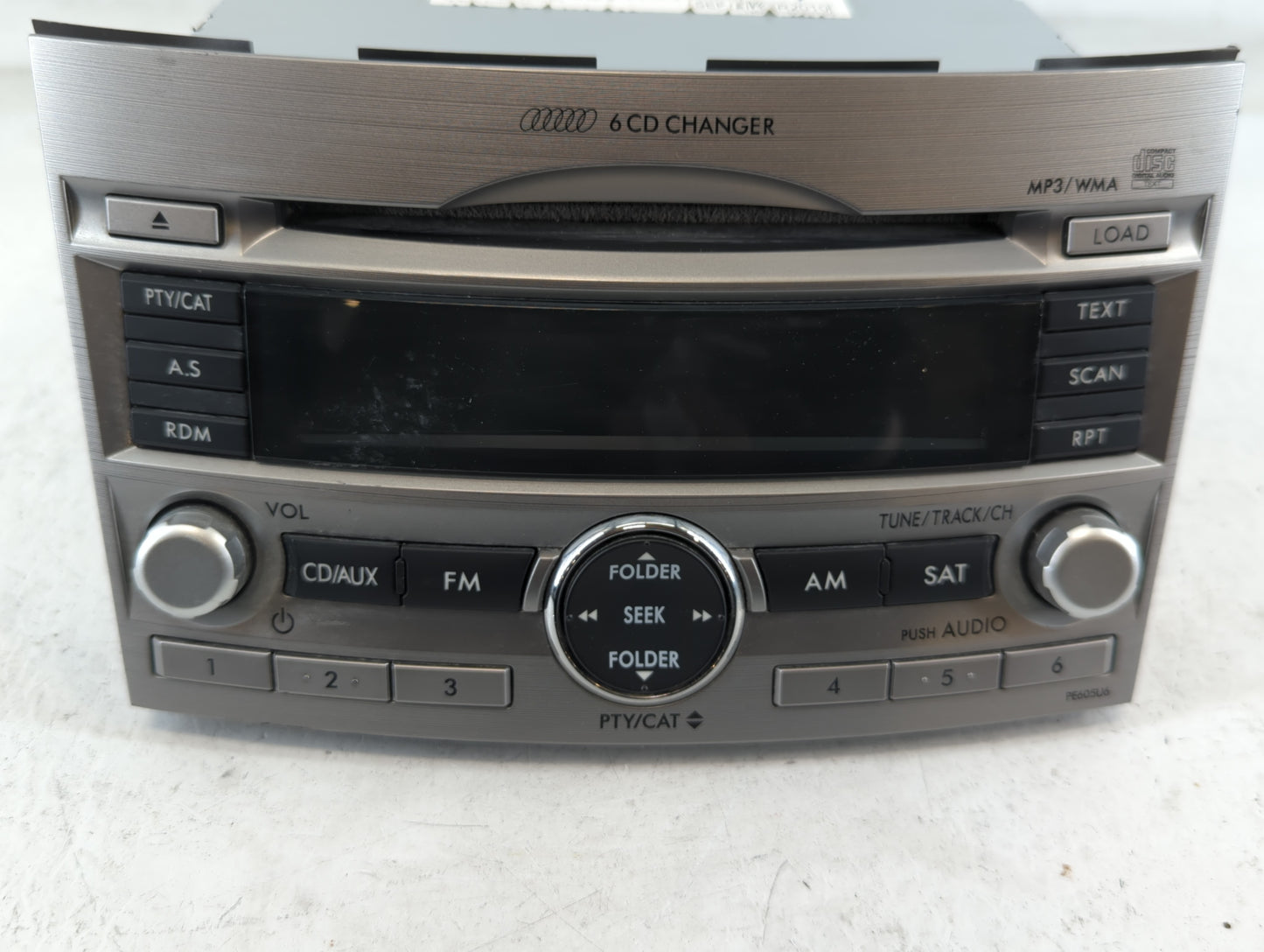 2010-2012 Subaru Legacy Radio AM FM Cd Player Receiver Replacement P/N:86201AJ60A Fits Fits 2010 2011 2012 OEM Used Auto Par