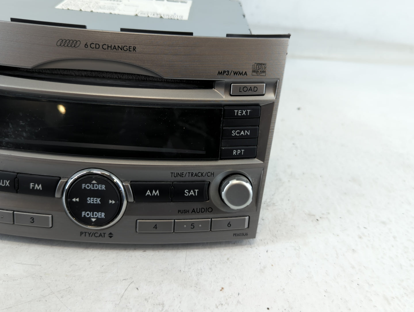 2010-2012 Subaru Legacy Radio AM FM Cd Player Receiver Replacement P/N:86201AJ60A Fits Fits 2010 2011 2012 OEM Used Auto Par