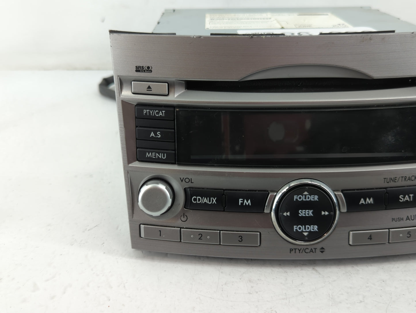 2010-2012 Subaru Legacy Radio AM FM Cd Player Receiver Replacement P/N:86201AJ64A Fits Fits 2010 2011 2012 OEM Used Auto Par