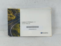 2011 Subaru Legacy Owners Manual Book Guide P/N:A2470BE-C OEM Used Auto Parts - Oemusedautoparts1.com