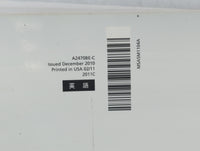 2011 Subaru Legacy Owners Manual Book Guide P/N:A2470BE-C OEM Used Auto Parts - Oemusedautoparts1.com