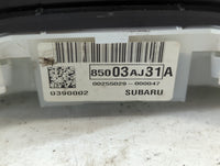 2011 Subaru Legacy Instrument Cluster Speedometer Gauges P/N:85003AJ31A Fits OEM Used Auto Parts - Oemusedautoparts1.com