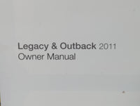 2011 Subaru Legacy Owners Manual Book Guide OEM Used Auto Parts - Oemusedautoparts1.com