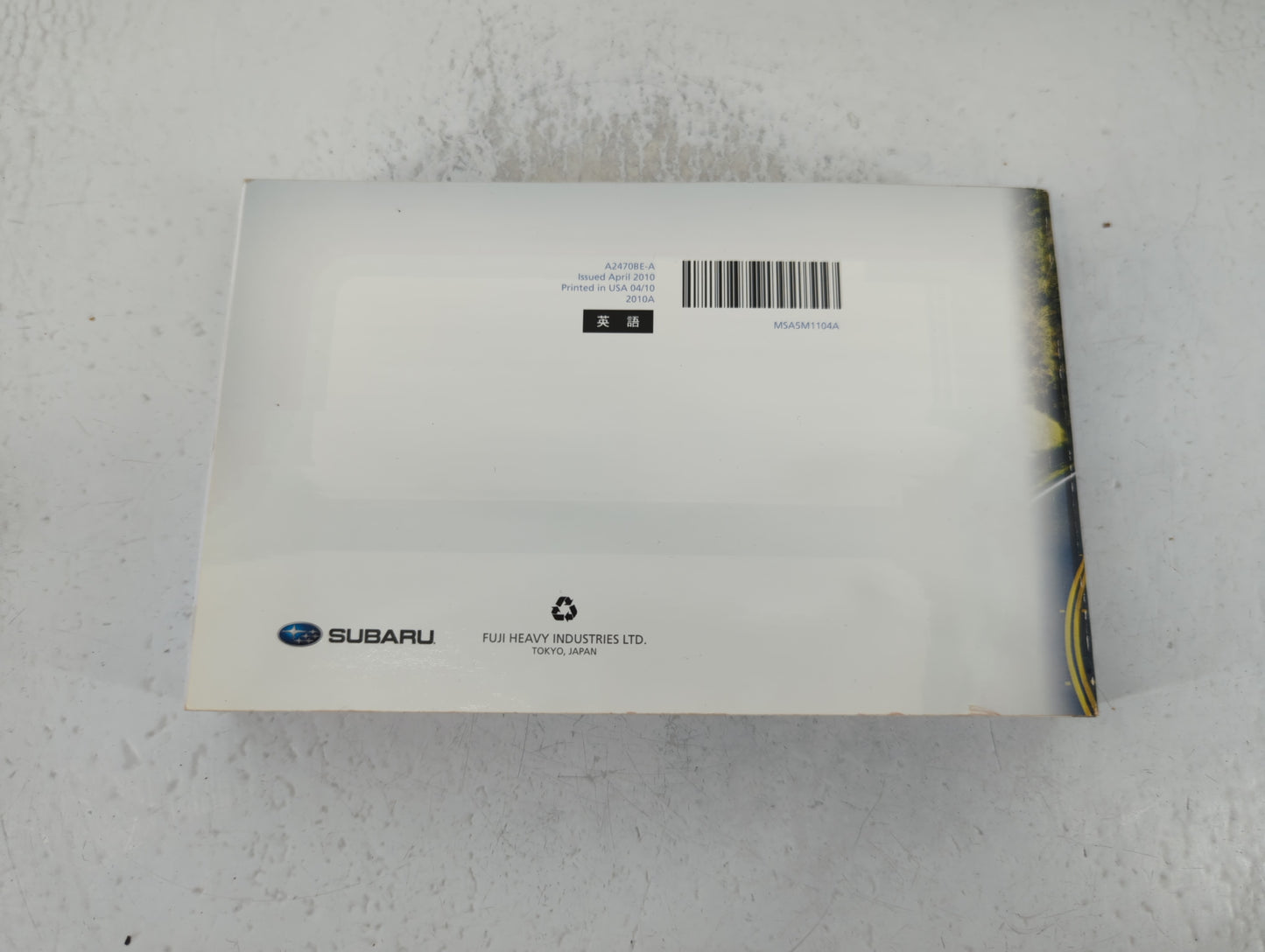 2011 Subaru Legacy Owners Manual Book Guide OEM Used Auto Parts - Oemusedautoparts1.com