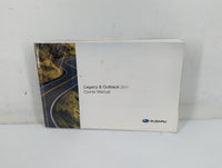 2011 Subaru Legacy Owners Manual Book Guide P/N:MS5M1104A OEM Used Auto Parts - Oemusedautoparts1.com