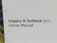 2011 Subaru Legacy Owners Manual Book Guide P/N:MS5M1104A OEM Used Auto Parts - Oemusedautoparts1.com