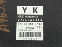 2011 Subaru Legacy PCM Engine Control Computer ECU ECM PCU OEM P/N:TN112400-4961 22765AB07A Fits OEM Used Auto Parts - Oemus
