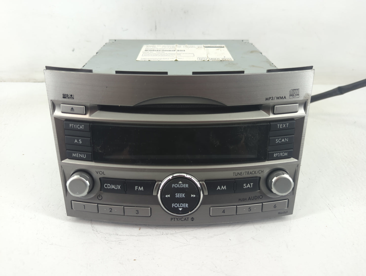 2010-2012 Subaru Legacy Am Fm Cd Player Radio Receiver - Oemusedautoparts1.com