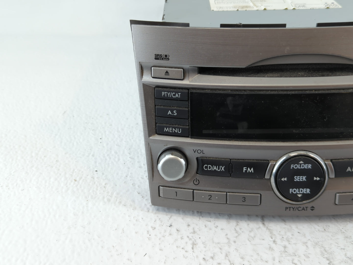 2010-2012 Subaru Legacy Radio AM FM Cd Player Receiver Replacement P/N:86201AJ64A Fits Fits 2010 2011 2012 OEM Used Auto Par