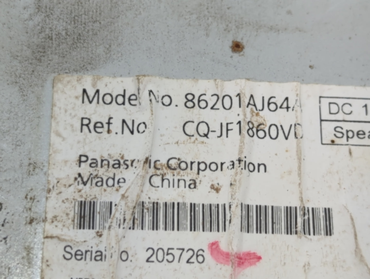 2010-2012 Subaru Legacy Am Fm Cd Player Radio Receiver - Oemusedautoparts1.com