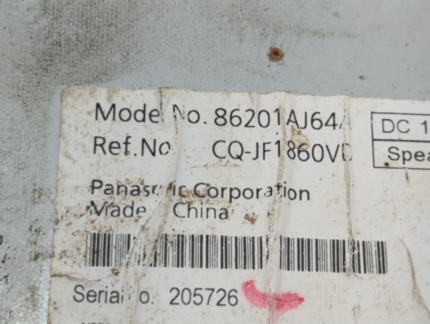 2010-2012 Subaru Legacy Am Fm Cd Player Radio Receiver - Oemusedautoparts1.com