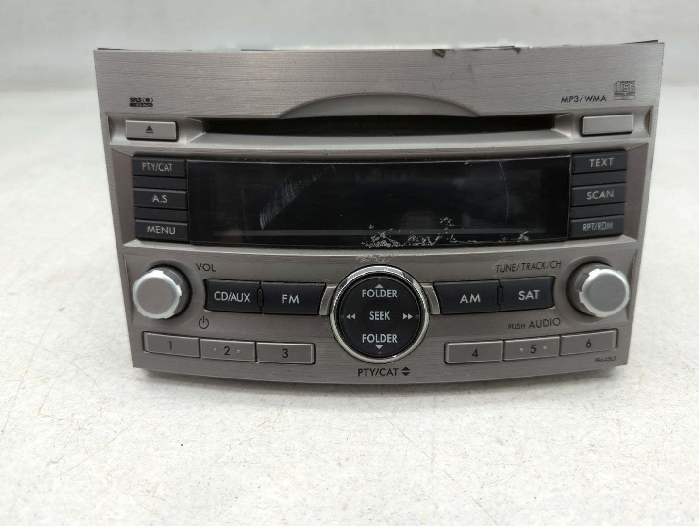 2010-2012 Subaru Legacy Radio AM FM Cd Player Receiver Replacement P/N:86201AJ64A Fits Fits 2010 2011 2012 OEM Used Auto Par