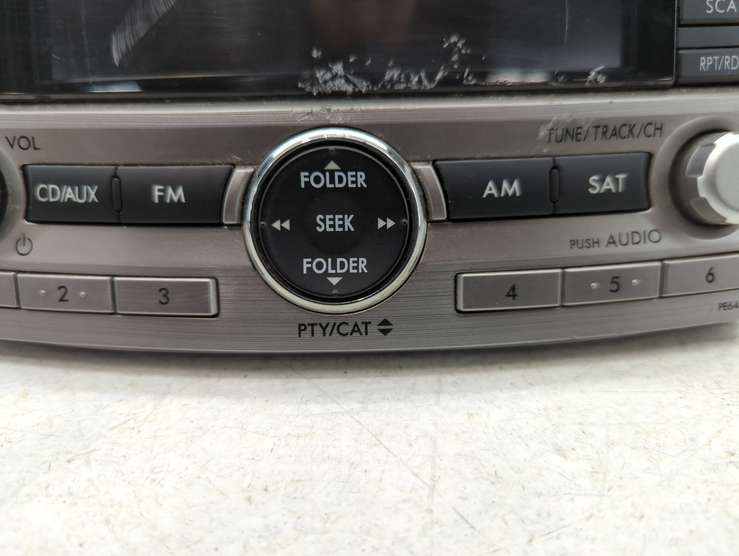 2010-2012 Subaru Legacy Radio AM FM Cd Player Receiver Replacement P/N:86201AJ64A Fits Fits 2010 2011 2012 OEM Used Auto Par