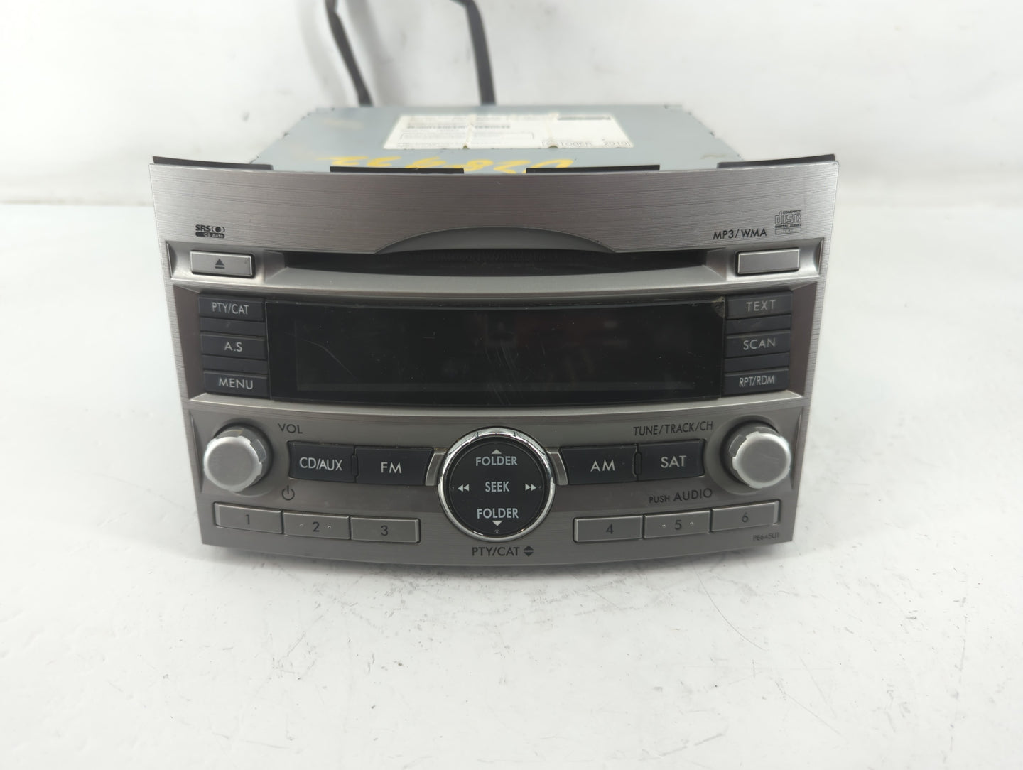 2010-2012 Subaru Legacy Am Fm Cd Player Radio Receiver - Oemusedautoparts1.com