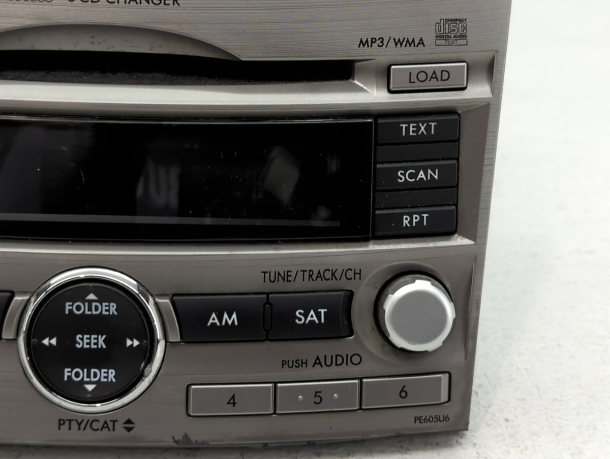 2010-2012 Subaru Legacy Am Fm Cd Player Radio Receiver 729568 - Oemusedautoparts1.com