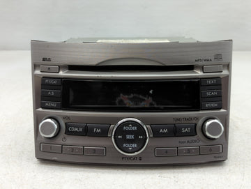 2010-2012 Subaru Legacy Radio AM FM Cd Player Receiver Replacement P/N:86201AJ64A Fits Fits 2010 2011 2012 OEM Used Auto Par