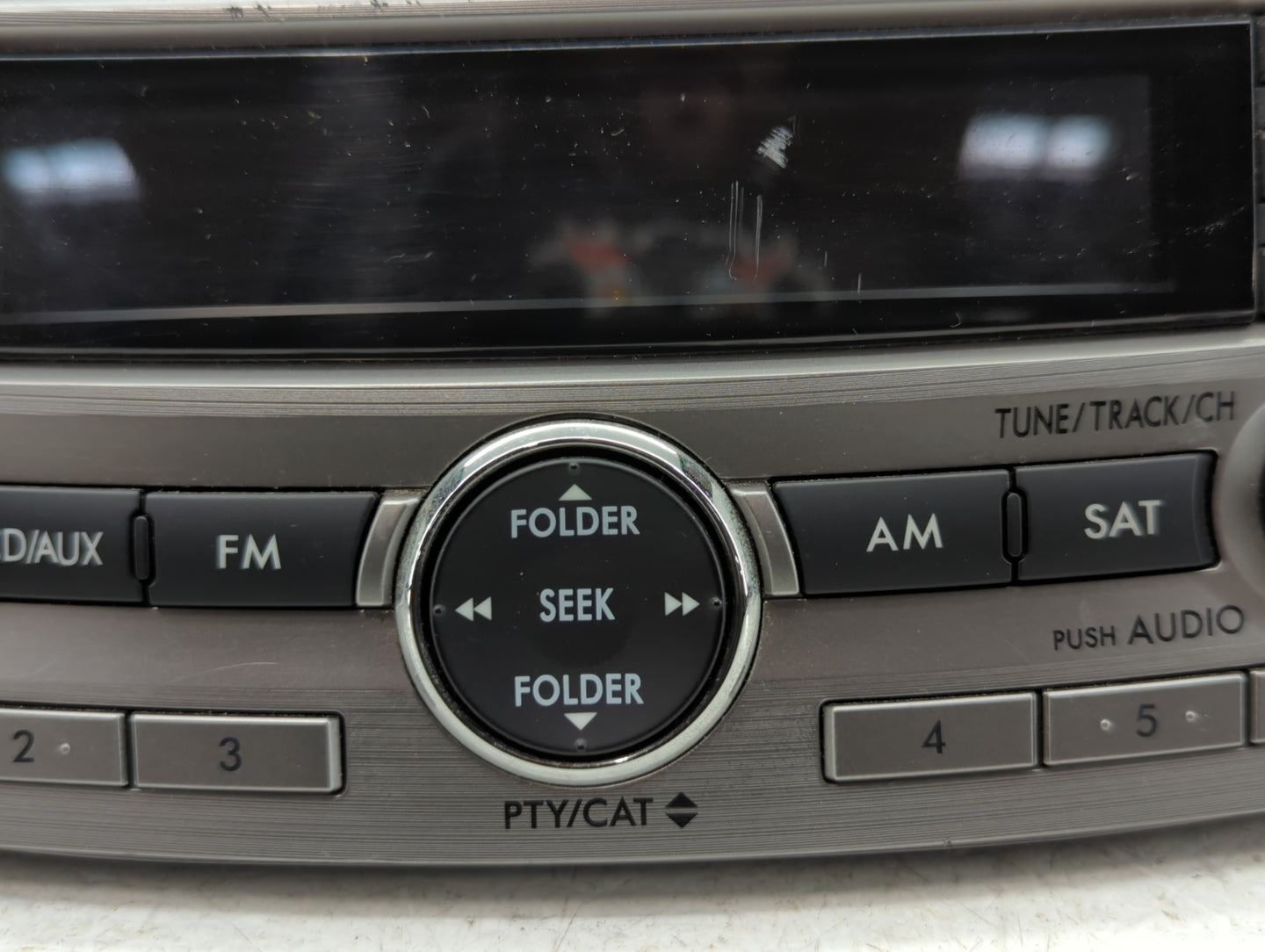 2010-2012 Subaru Legacy Radio AM FM Cd Player Receiver Replacement P/N:86201AJ64A Fits Fits 2010 2011 2012 OEM Used Auto Par