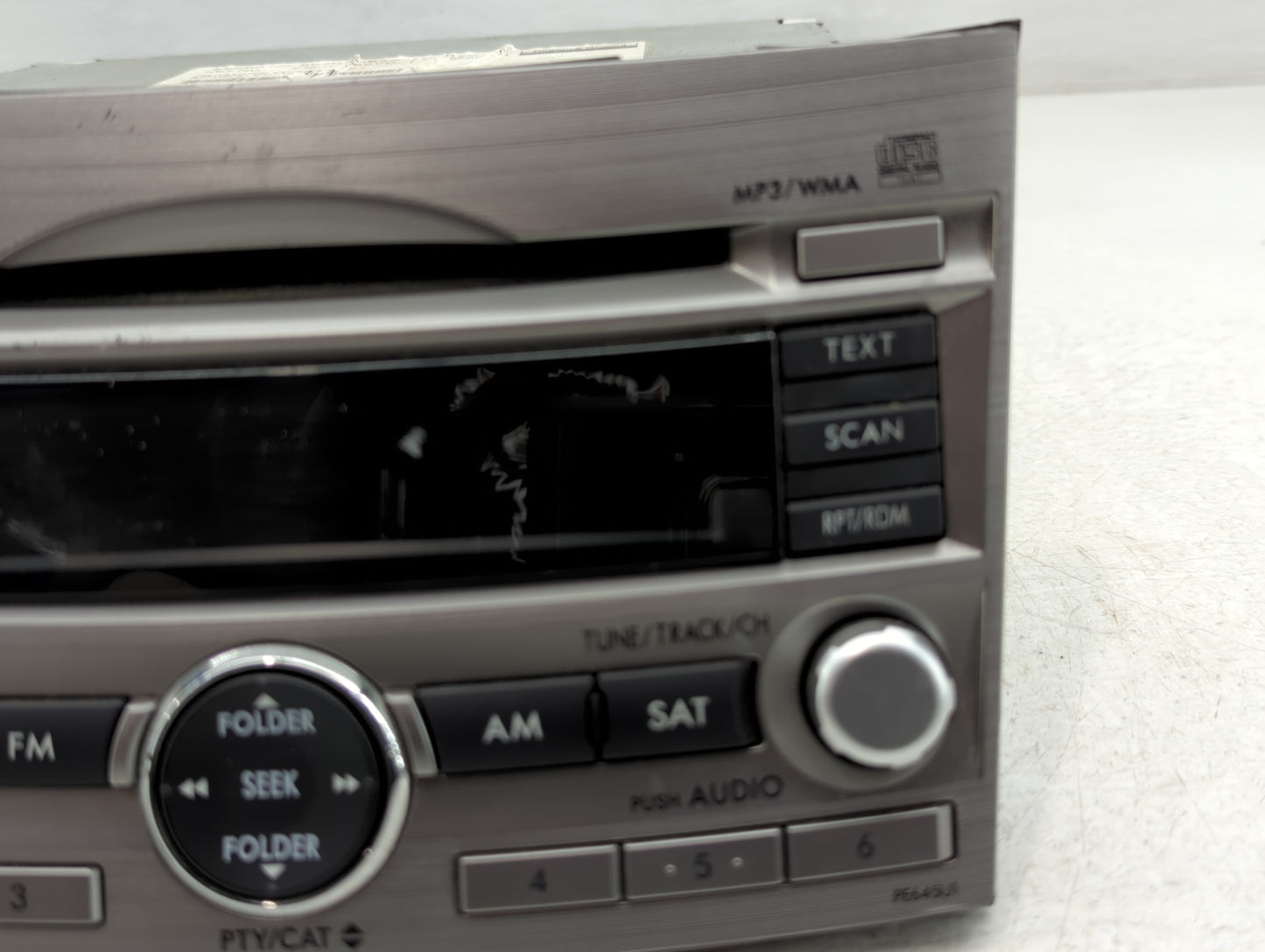 2010-2012 Subaru Legacy Radio AM FM Cd Player Receiver Replacement P/N:86201AJ64A Fits Fits 2010 2011 2012 OEM Used Auto Par