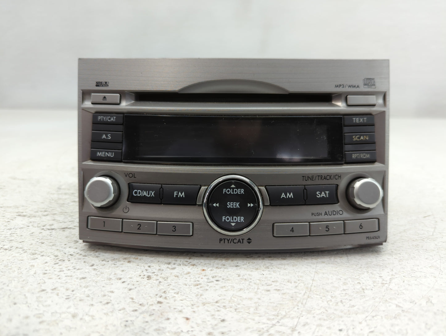 2010-2012 Subaru Legacy Radio AM FM Cd Player Receiver Replacement P/N:86201AJ64A Fits Fits 2010 2011 2012 OEM Used Auto Par