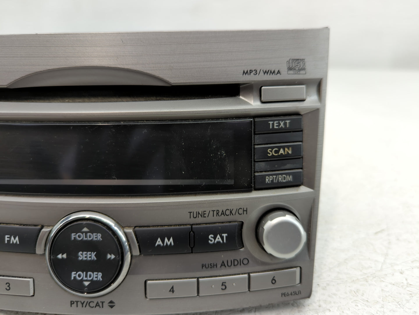 2010-2012 Subaru Legacy Radio AM FM Cd Player Receiver Replacement P/N:86201AJ64A Fits Fits 2010 2011 2012 OEM Used Auto Par